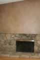Faux Stone Fireplace